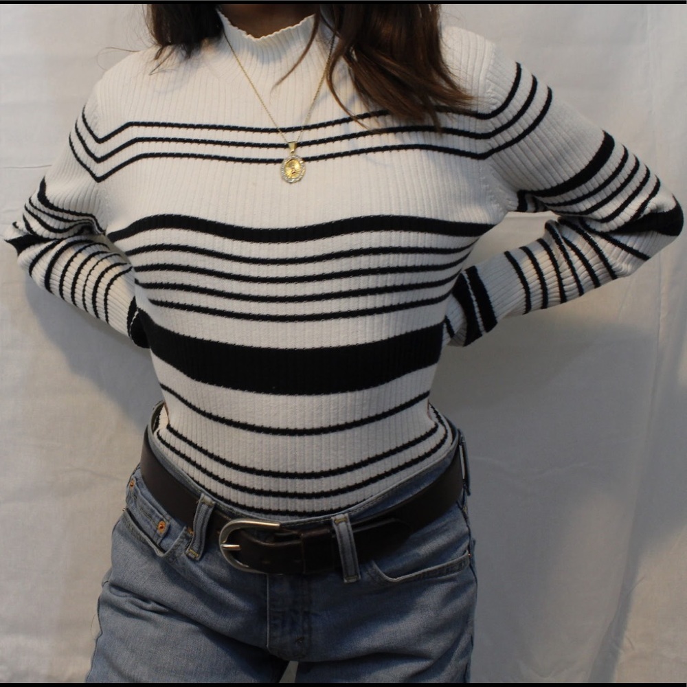 Mock neck sweater